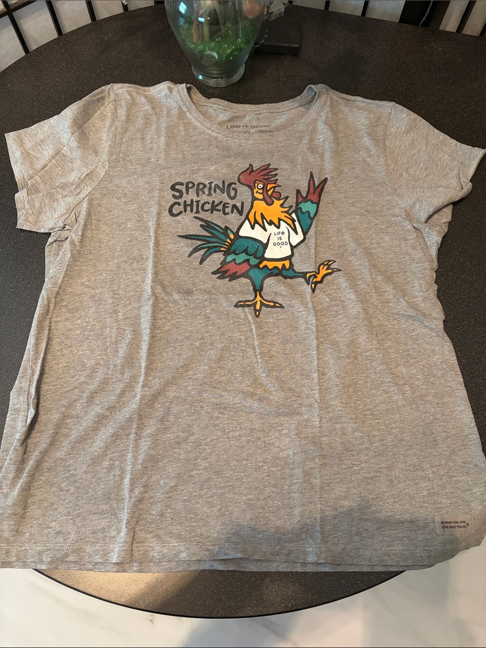 Life is Good 'Women’s Spring Chicken' Graphic Tee - Gray